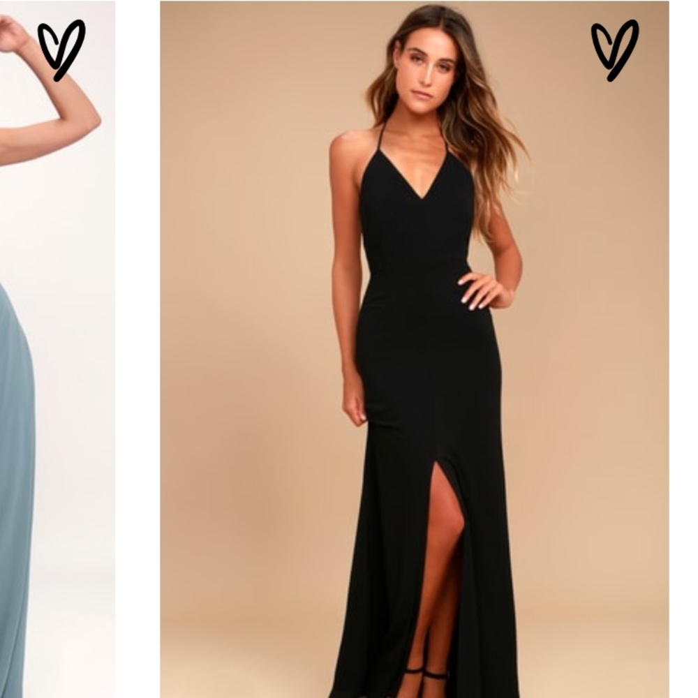 NEVER WORN Lulu’s black gown